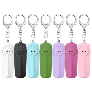 Personal Safety Alarm with Keychain, 130dB Volume Electronic Whistle with LED Lighting & Call The Police, Portable Safety Alarm for Women & Girls