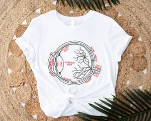 Eye Anatomy Shirt, Medical Student Gift Tee, Eyeball Anatomy Short Sleeve, Nursing Grad T-shirt, Optometry School Shirt, Optometrist Cool Tee.