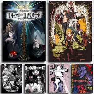 1PC Aanime Death Note Poster Self-adhesive Art Waterproof Paper Sticker Coffee House Bar Room Wall Decor Unframed Poster