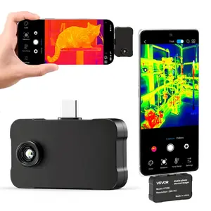 fathersdaygift VEVOR Thermal Imaging Camera for Android iOS, 512x 384 Super Resolution, 25HZ Refresh Rate Infrared Thermal Imager for Smartphones Tablets, 256x 192 IR Resolution, -4F-1022F 6 Color Palettes