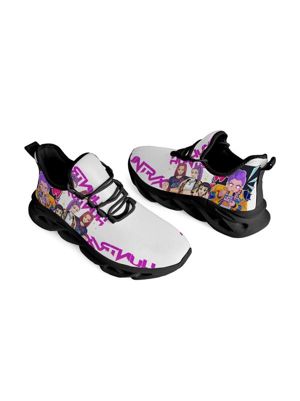 Kids K-Pop Hunterix Casual Shoes, Casual Jogging Shoes, Lightweight Comfortable Sports Sneakers, Trendy Trainers with Textile Upper and EVA Sole for All Seasons