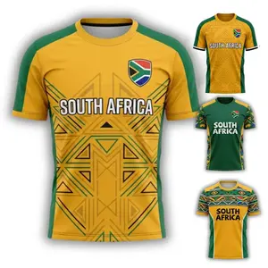 Collection South Africa Soccer Fan Shirt 3D – Custom Name & Number Football Shirt, South Africa National Team Style Jersey, Middle Eastern Pattern Futbol Tee for Men & Women, Game Day Fan Apparel, The Big Tournament 2026 Inspired