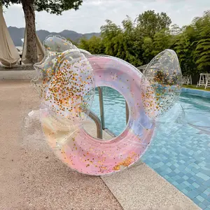 Inflatable Water Toy Butterfly Wings Swimming Ring Pool Float, Kids Pool Tube Ring Toy, Summer Children Beach Treasure Inflatable Swim Buoy