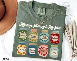 Massage Therapy Shirt, Massage Therapist Gift, Cute Massage Therapy is My Jam, LMT Tee CMT Tshirt RMT T-shirt Muscle Whisperer, Chiropractor