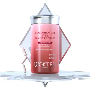 LUCKTELL L-Ergothioneine PQQ Beauty Ultra Strength Supplement 30 Vegan Capsules Anti-aging Cell Repair Skin Health Brain Health Edible Healthcare