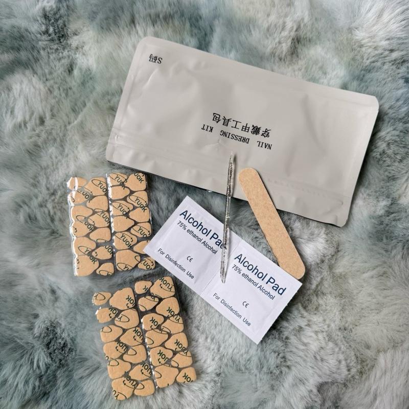 Sweet Cherry Blossom - 3D Bow & Cherry Press-On Nails | Short Square Design | 10PCS Handmade Glossy Nails with 3D Charms & Pastel Bows for a Kawaii Look