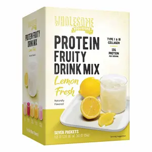 Lemonade Protein Fruit Drink Mix – Sugar Free & Refreshing (Lemon Fresh)