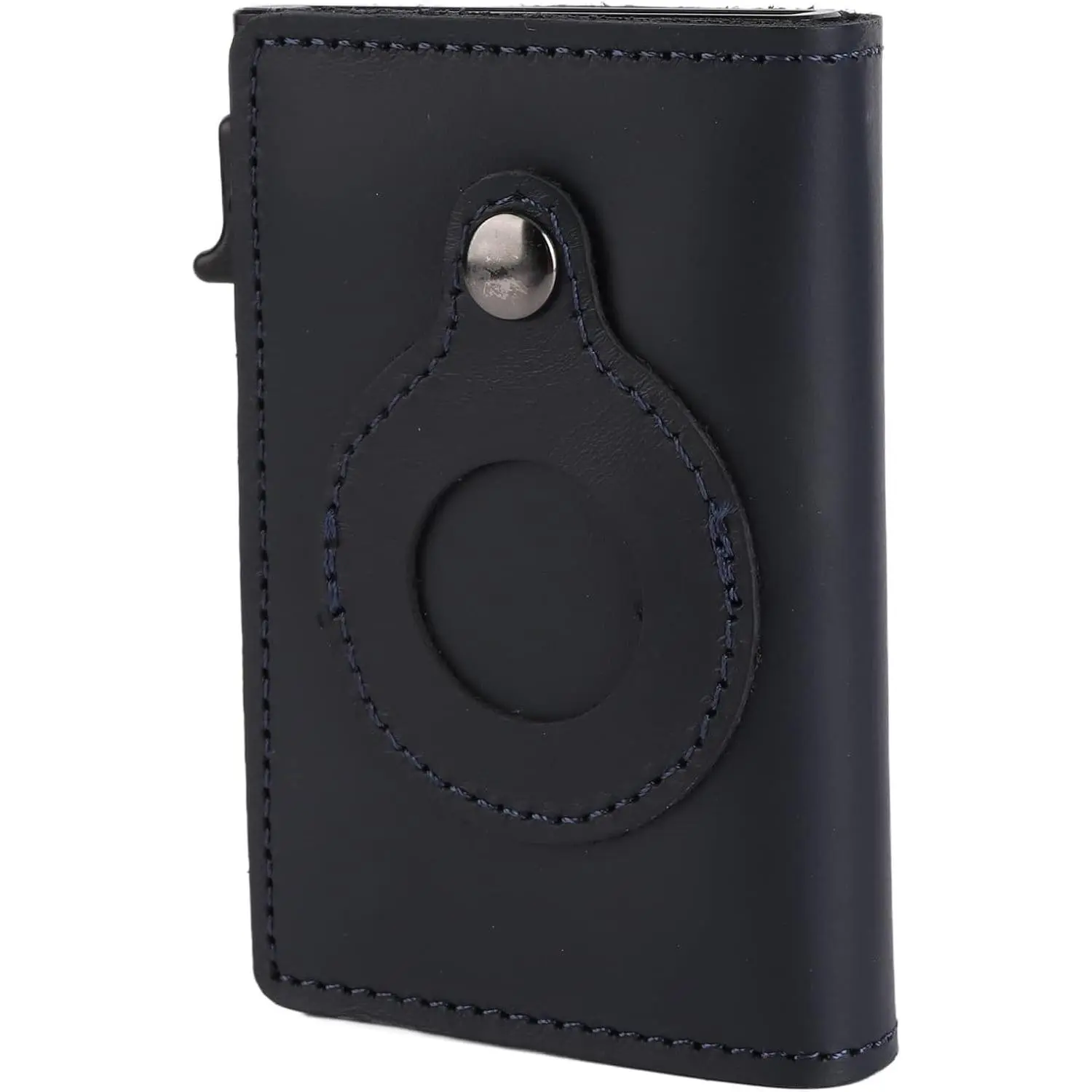 typecase AirTag Wallet for Men: Compatible with Apple AirTag (1st & 2nd Generation), RFID Blocking, Genuine Leather, Slim & Minimalist Design - 14 Card Capacity | ID Window | Cash Slot (Carbon Fiber)