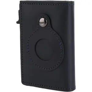 typecase AirTag Wallet for Men: Compatible with Apple AirTag (1st & 2nd Generation), RFID Blocking, Genuine Leather, Slim & Minimalist Design - 14 Card Capacity | ID Window | Cash Slot (Carbon Fiber)