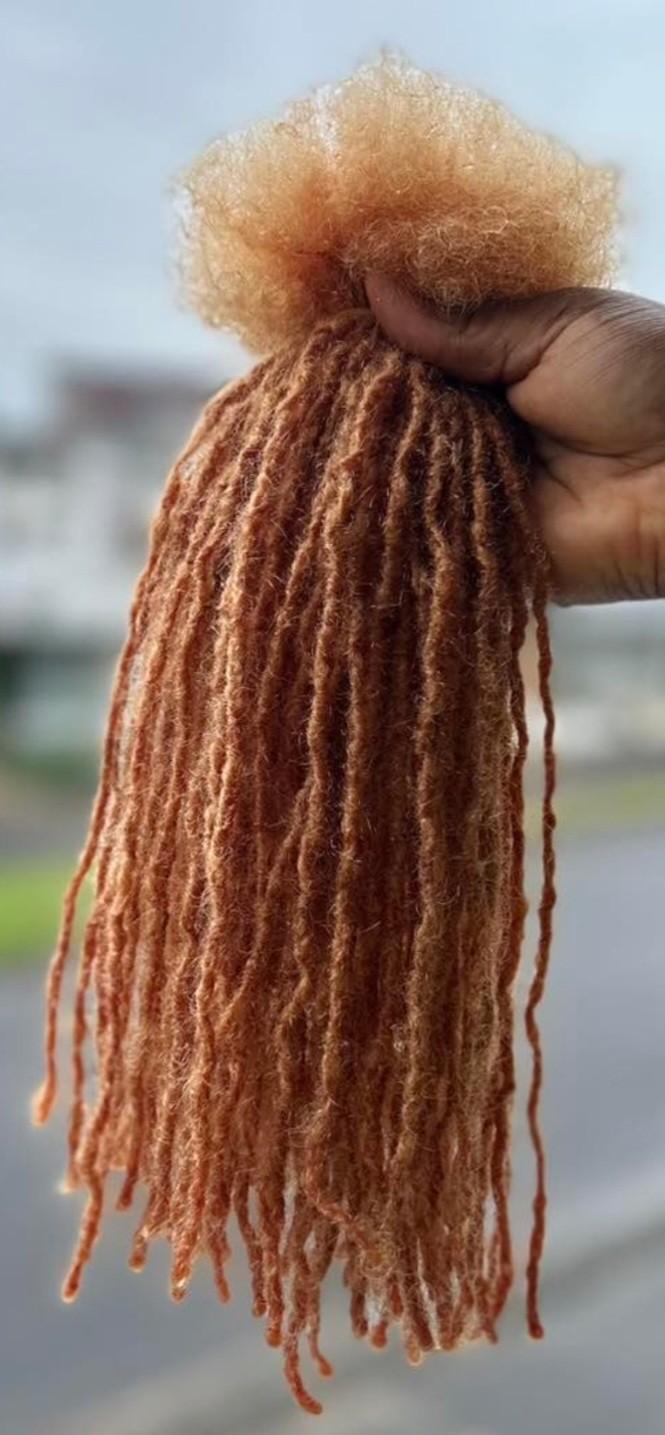 100%  human hair sisterlocs extensions 12inches black 200locs