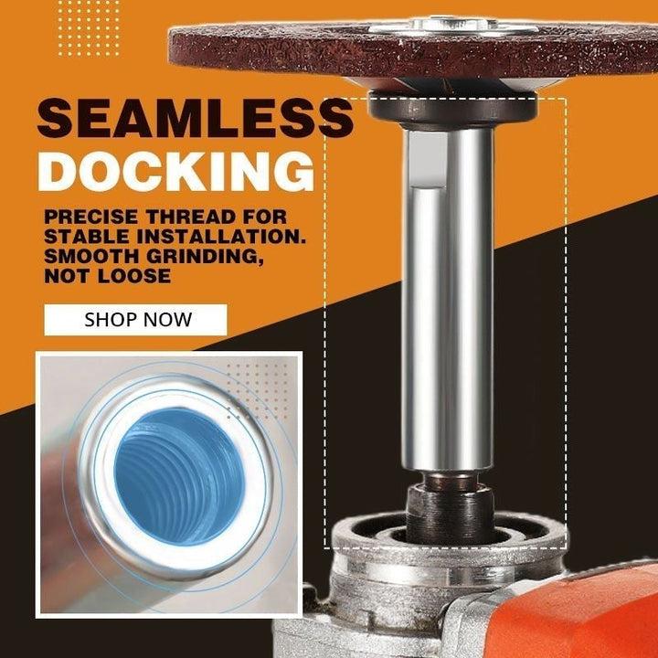 M10 Angle Grinder Extension Rod 80mm For 100 Type Angle Grinders 3PCS Set Includes 1 Extension Shaft 2 Clamping Flanges Heavy Duty Steel Polishing Extension Accessory For Tight Spaces Power Tool Parts