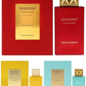 Swiss Arabian Shaghaf Oud Ahmar Limited Edition Perfume, Luxurious Fruity Woody Scent, Unisex Fragrance, Fresh Sweet Fruit Opening