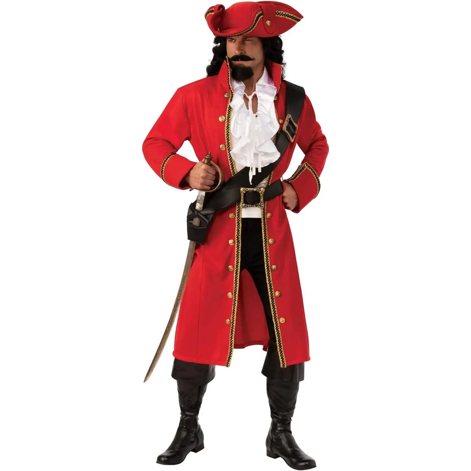 Mens Pirate Captain Hook Costume