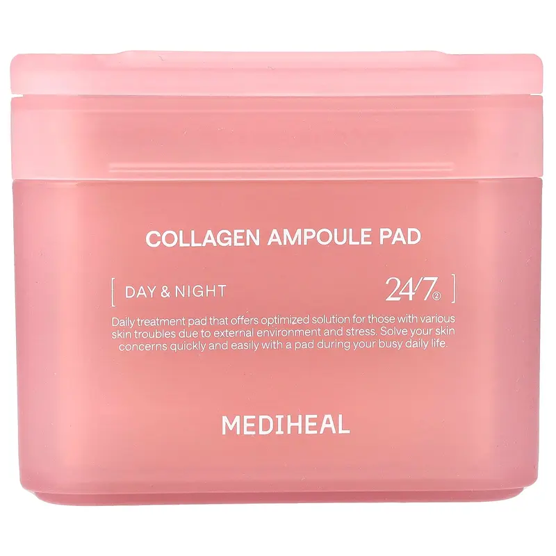 MEDIHEAL Collagen Ampoule Pad, 100 Pads, 5.74 fl oz (170 ml)