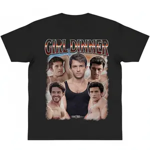 Sexiest Man Alive Jonathan Bailey Shirt Girl Dinner Graphic Tee y2k cotton fashion Streetwear Comfort Shortsleeve Casual Top Trending fan Gift For Movies Lover Gift For Her