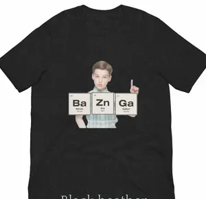 Young Sheldon bazinga t-shirt 4987 Casual Round Neck Cotton