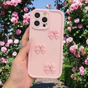 Cute Bowknot Design Phone Case, Anti-drop Cellphone Protective Case, Total Protective Shockproof Mobile Phone Cover for iPhone 11 12 13 14 15 Pro Max, Casing