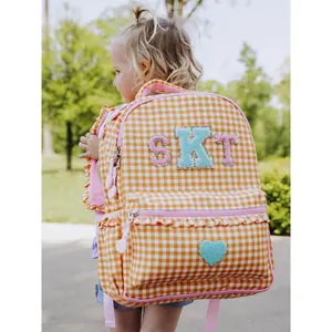 Ridley Backpack - Orange Crush Gingham