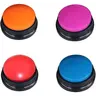 4 Color Voice Recording Button,  Buttons for Communication Pet  Buzzer, 30 Second Record & Playback, Funny  for Study Office  - 4 Color Packs