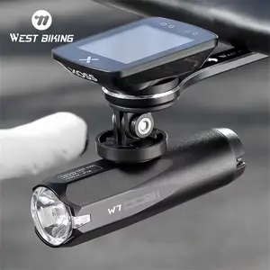 WEST BIKING Bike Headlight.Aluminum Alloy E-Bike Front Light for Battery Bicycle Light  Headlight Ebike Night Usb Charging Bike Lights