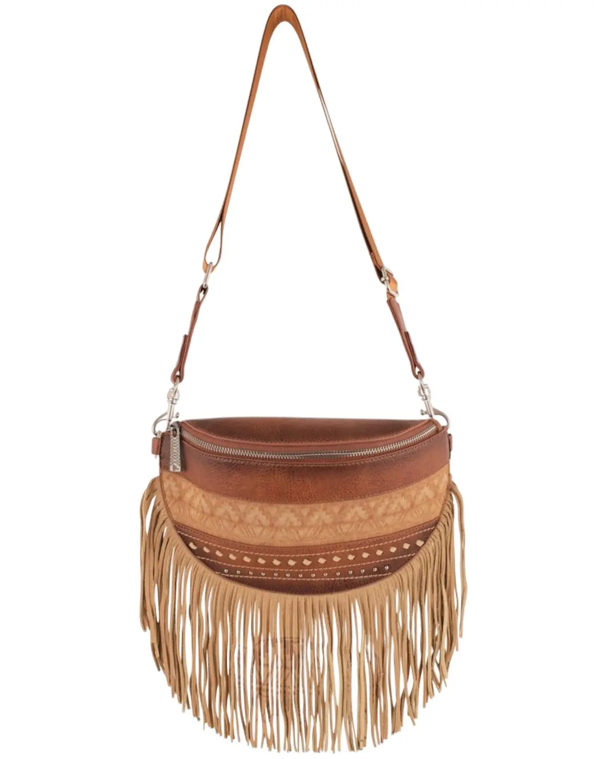Red Dirt Hat Women's Women'S Fringe Sling Crossbody Bag - 2510451321