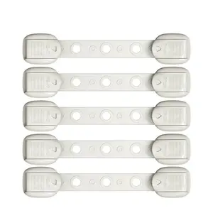 Baby Safety Locks 5 Pcs, Adjustable Multi Latches for Cabinets and Drawers, Anti-Pinch Hand Buckle, Prevent Accidents, Childproofing Essentials
