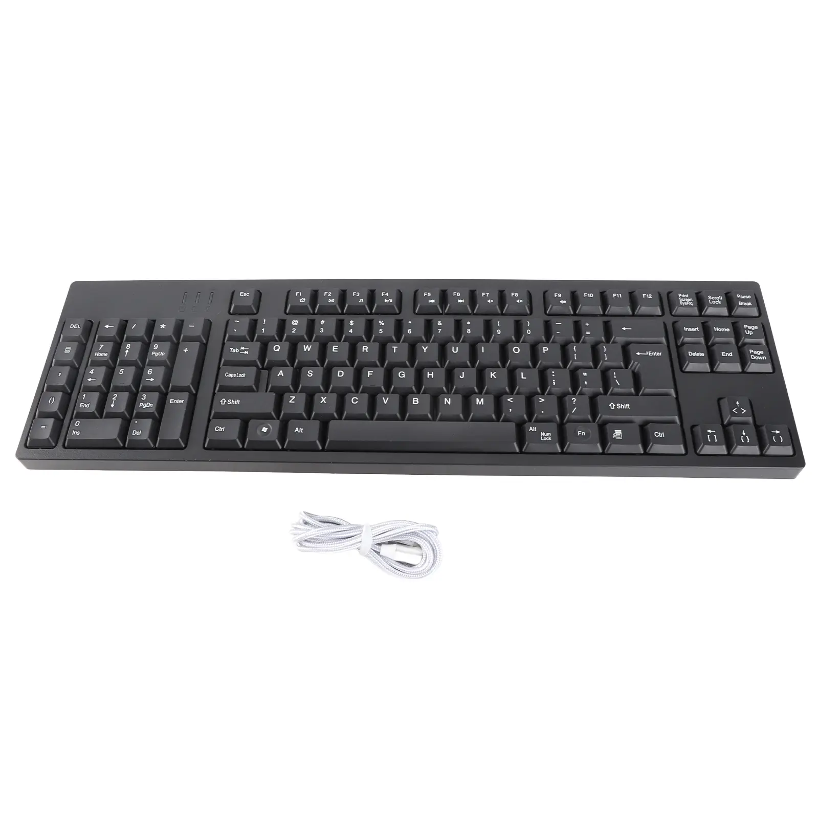 Left-Handed Ergonomic Wired Keyboard - Full Size 109-Keys, Dual USB Interface for Computers, Laptops, Ergonomic Keyboards