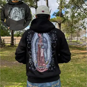 Silver Virgen Mary Hoodie