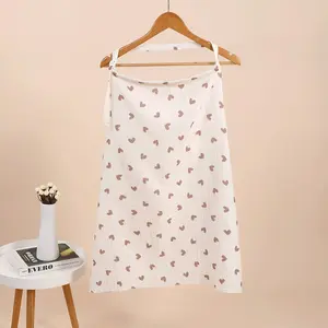 Women's Nursing Towel, Heart Print Mom Nursing Cover, Lightweight Breathable Design, Perfect Maternity, Daily Essential Gift