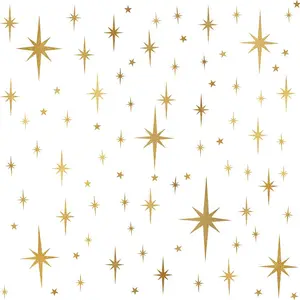 Wall Stickers Girls Room Wall  (116pcs) Sparkle Wall Sticker Stick and Peel Stars Stickers-6 Sizes