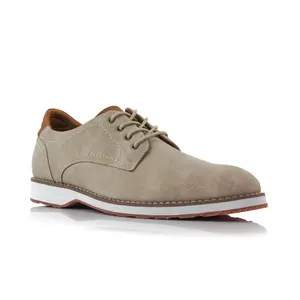 Ferro Aldo Thomas casual canvas derby everyday sneaker, in Light Beige, Men's Size 6.5 - 13