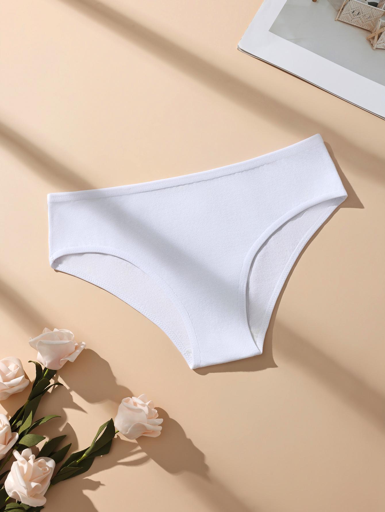HOTCOM Women's Cotton Panties 5-Pack – Soft Breathable Briefs, Comfortable Everyday Underwear, Assorted Colors