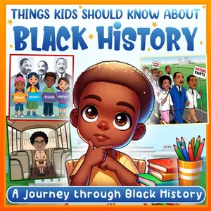 Things Kids Should Know About Black History: Most Famous Inspiring Black People & Events, Black History Month Book For Kids, Learn About African ... Black History Month Book For Youths Toddlers