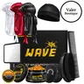 Men's Strong Hold Wave Kit Set Training Kit for Men Goiple Pomade Curved Brush Durag Cap Set Strong Hold Easy Wash Moisture Shine for Silky Waves Men's Hair Care Synthetic Comfort - Long Tail Wide Straps,valentine's day gifts for her/him