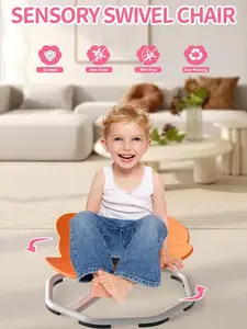 Children's Exercise Rotating Toy, Children's Rotating Chair, Birthday Gift BodyCoordination Training Chair, NonSlip Sensory Toys 360° SpinningChair for Kids Aged,4-12, Improving kids PhysicalFitness