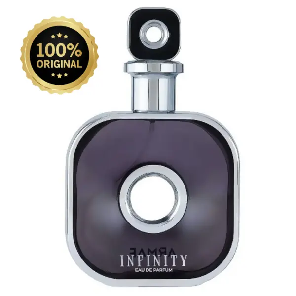 Armaf Infinity Silver Eau De Parfum for Men (3.4 Oz/100ml) - New Release Luxury Woody Fragrance, Crisp Citrus, Cedar-vetiver Base, Fresh Aromatic Clarity, Deep Captivating Amber-musk Trail, Cashmere Almond Musk Skin Scent, Fluid Spray Bottle, Daily Wear