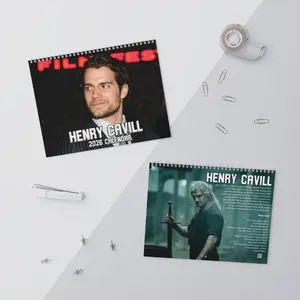 Henry Cavill 2026 Wall Calendar, Movie Star Wall Calendar & Monthly Planner, The Witcher Superman Fan Gift for Her and Him, Aesthetic Celebrity Merch, Holiday New Year Gift