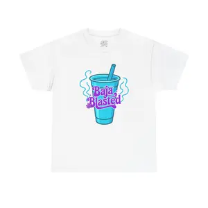 Baja Blasted Unisex Heavy Cotton Tee-Graphic t shirts, foodie, stoner, 420, tacos bell, funny t shirt, baked, stoner vibes, graphic tees, gifts