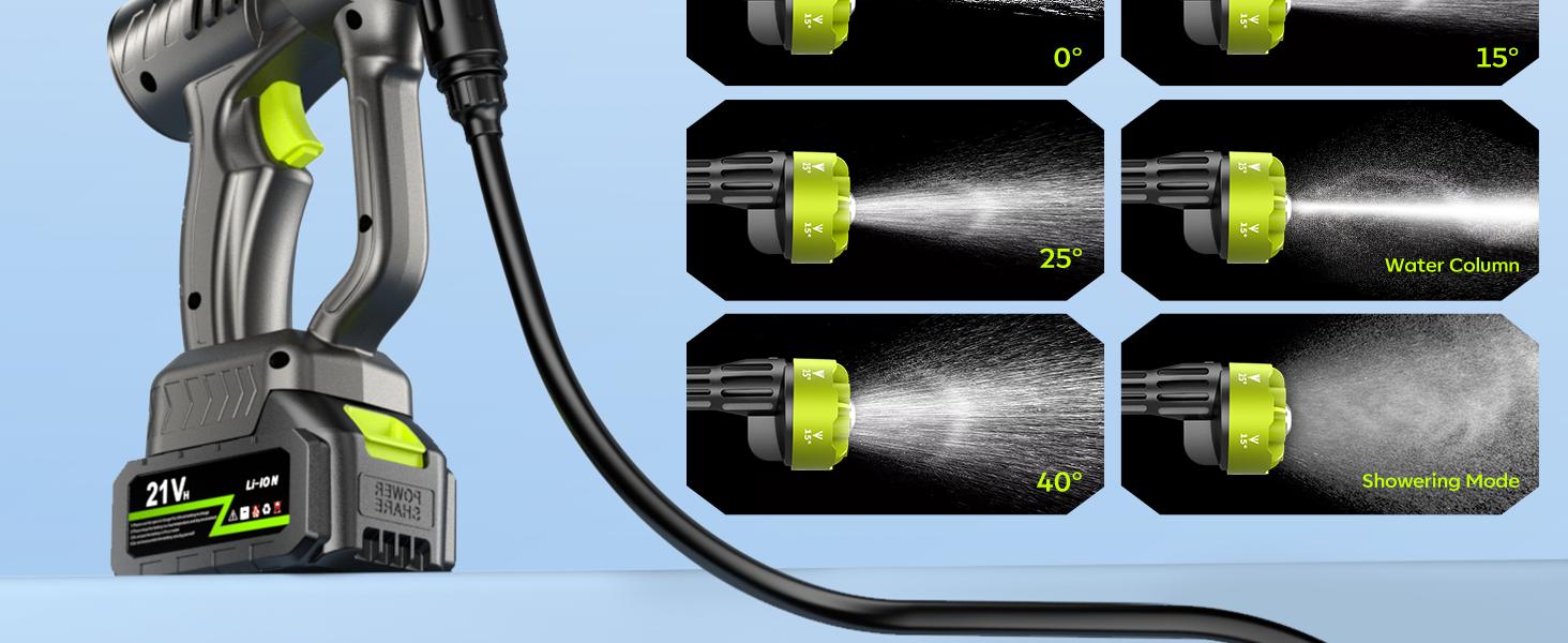 Cordless Pressure Washer and Single Port Charger Base, Bottle Portable Washer for Car,Home Cleaning & Garden Watering