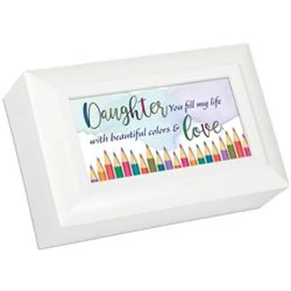 Dicksons PM6008WH Petite Keepsake Box Daughter White