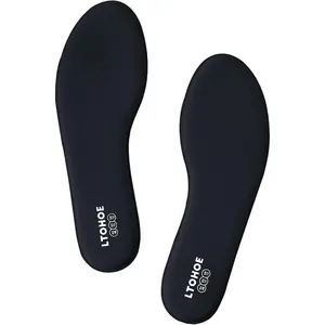Memory Foam Insoles for Men, Replacement Shoe Inserts for Work Boot, Running Shoes, Hiking Shoes, Sneaker, Cushion Shoe Insoles Shock Absorbing for Foot Pain Relief, Comfort Inner Soles Black US 11