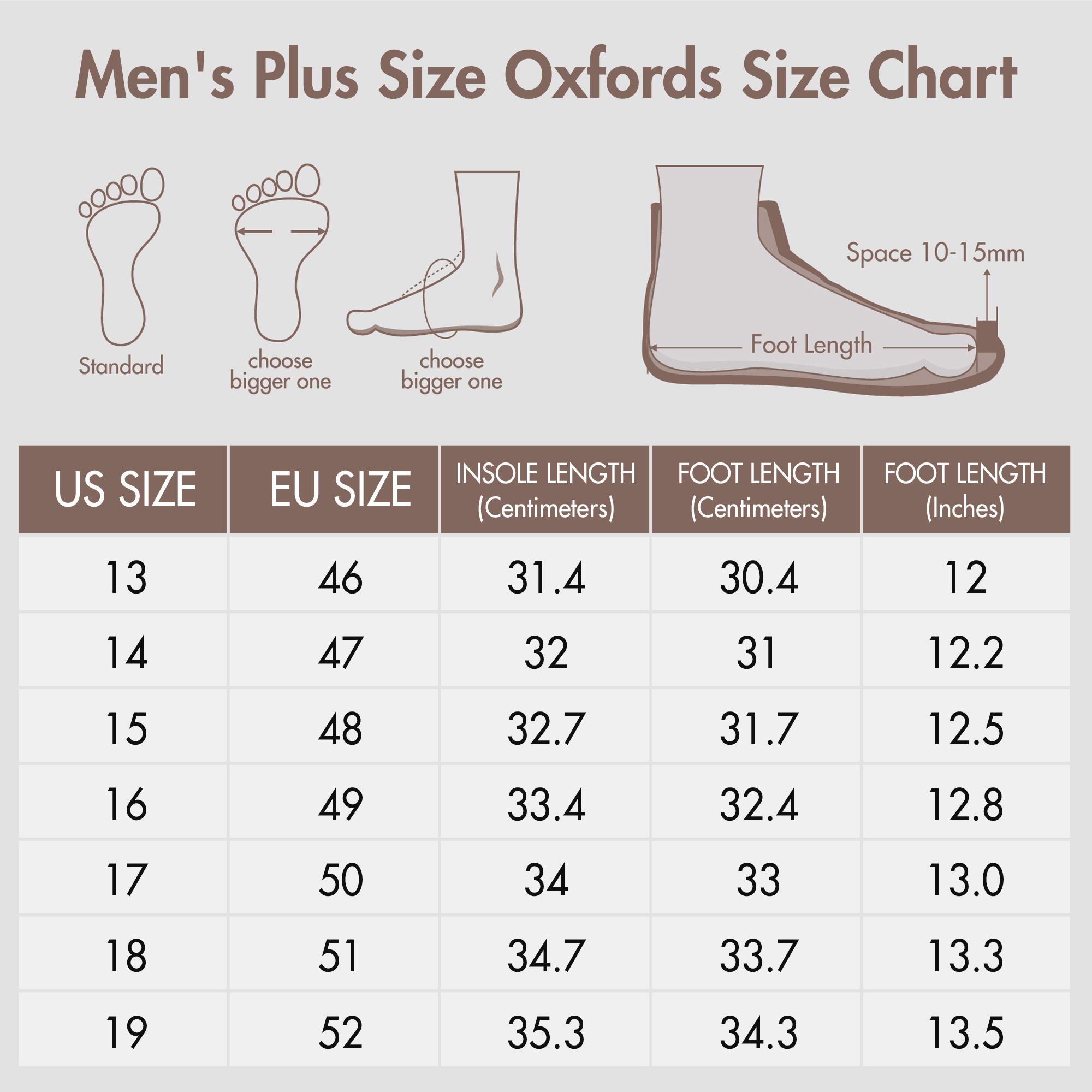 Hawkwell Men's Plus Size Casual Oxfords Shoes Comfortable Business Dress Sneakers