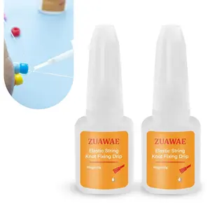 Clear Craft Jewelry Glue for Elastic String, Bracelet Glue Supplies for Rhinestones Crafts, Clay Beads, Fabric, Jewelry Making Kit