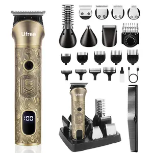 [Father’s Day Gift] Ufree All-in-One Beard Trimmer for Men, Cordless Electric Razor Shaver, Professional Barber Hair Clippers for Hair Cutting, Mens Grooming Kit for Body, Nose, Head, Face, Mustache and Bikini, Gifts, Rechargeable