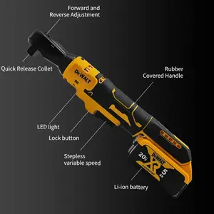 DEWALT DCF512 Cordless Right Angle Ratchet Wrench – Brushless Motor, Variable Speed & LED Light