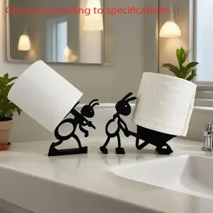 Funny Ant Toilet Paper Holder, No-Install Bathroom Set,Cute Bath Decor, Humorous  Napkin Roll Storage, Bathroom Decor Supplies,Bathroom Decoration Accessories, Bathroom Organizer