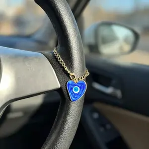 Demon Eye Car Steering Wheel Charm , Decorative Car Interior Decoration, Suitable for Men and Women, Universal Fit