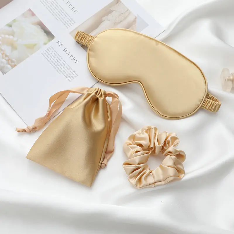 3-Piece Set Personalized Sleep Mask with Gift Bag, Bridal Shower Adult Ceremony Silk Eye Mask Night Mask Bachelorette Party Gift