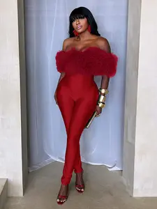 Women's Fashion Faux Fur Casual Jumpsuit, Comfortable Simple Design, Unique Style, Perfect for Daily Wear and Outdoor Activities