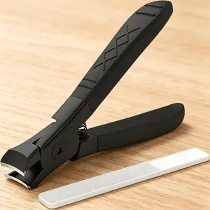 Wide Jaw Heavy Duty Nail Clippers for Thick Nails, Anti-Slip Toenail Clipper Set for Seniors, Women & Home Salon Grooming